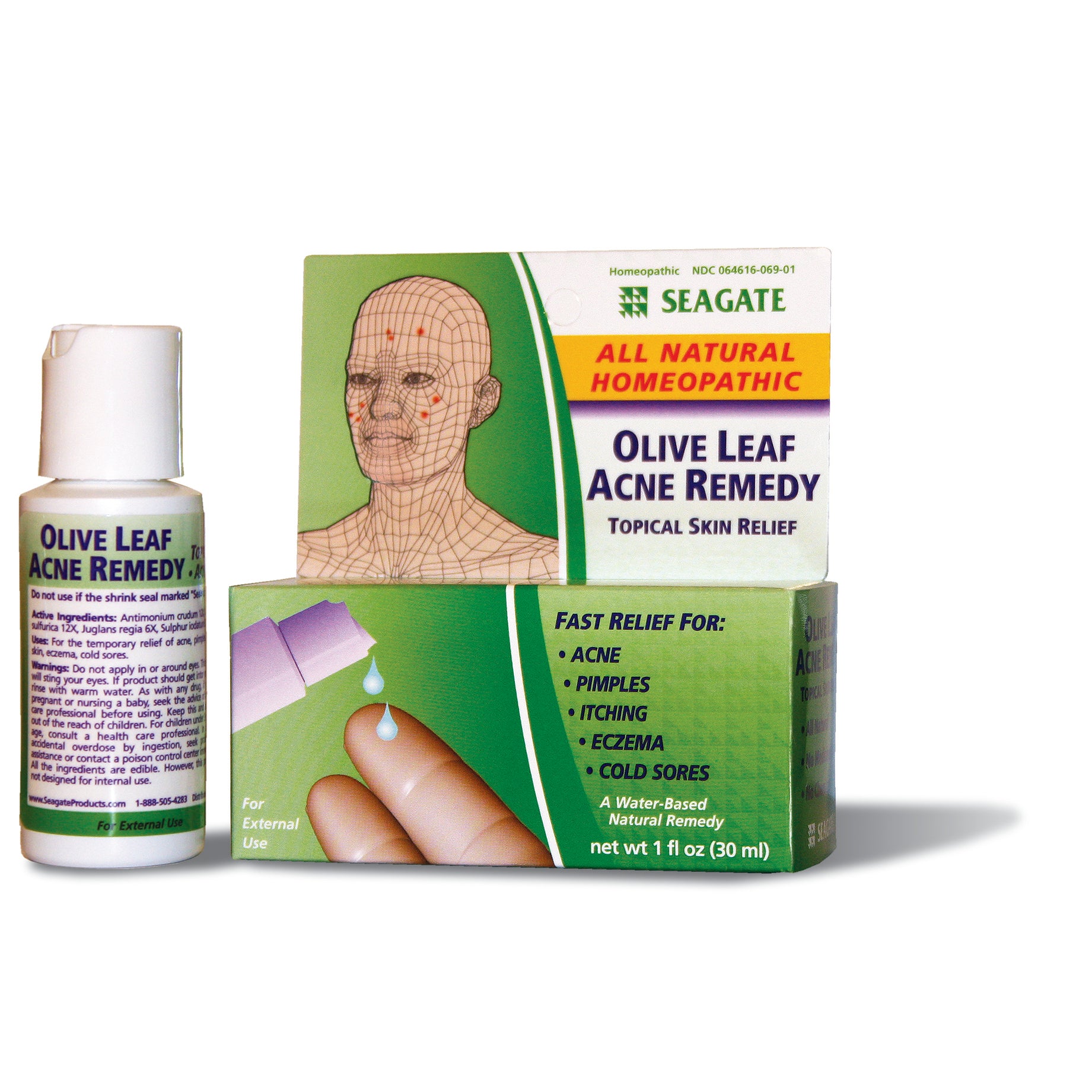 Olive Leaf Acne Remedy 1 oz Bottle — Seagate products